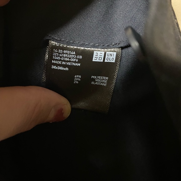 2/$75💥- PANTS | Men’s Uniqlo pants size 34x34 - Picture 3 of 3